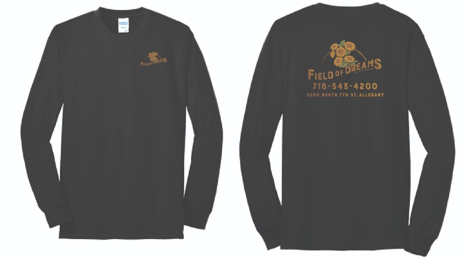 Field of Dreams Long Sleeve | PC55LS Black