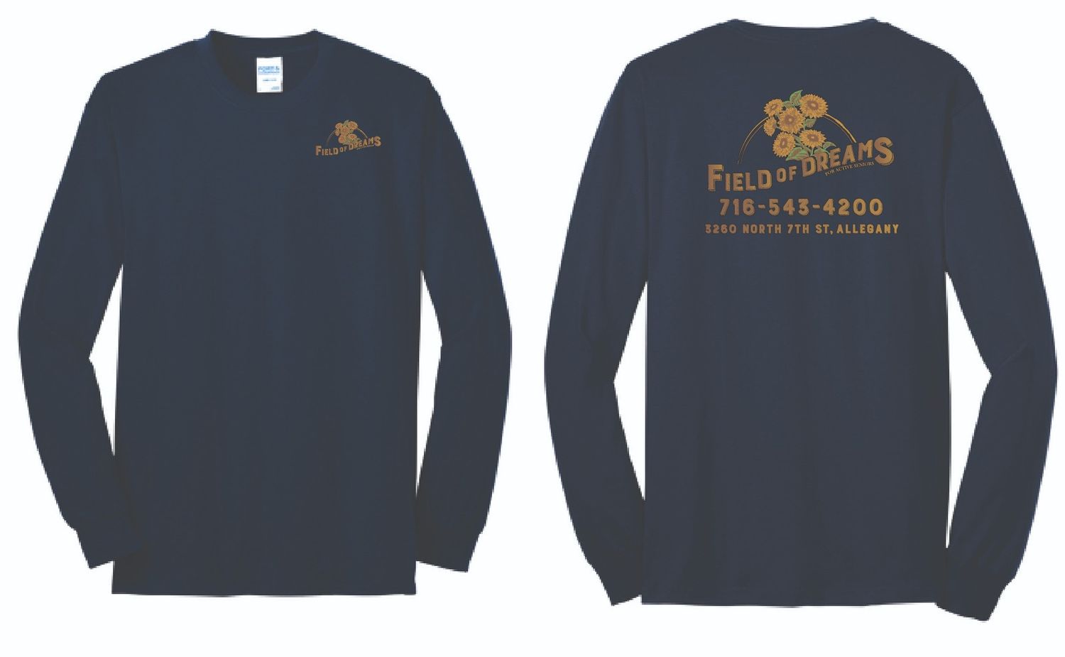 Field of Dreams Long Sleeve | PC55LS Navy