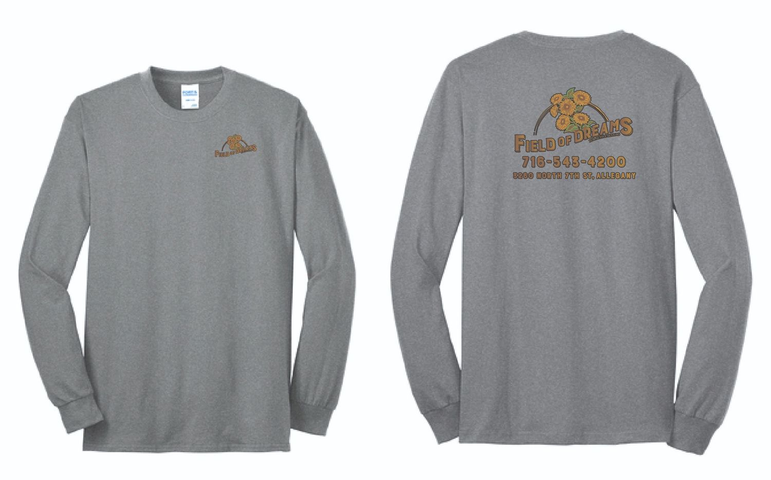 Field of Dreams Long Sleeve | PC55LS Athletic Heather