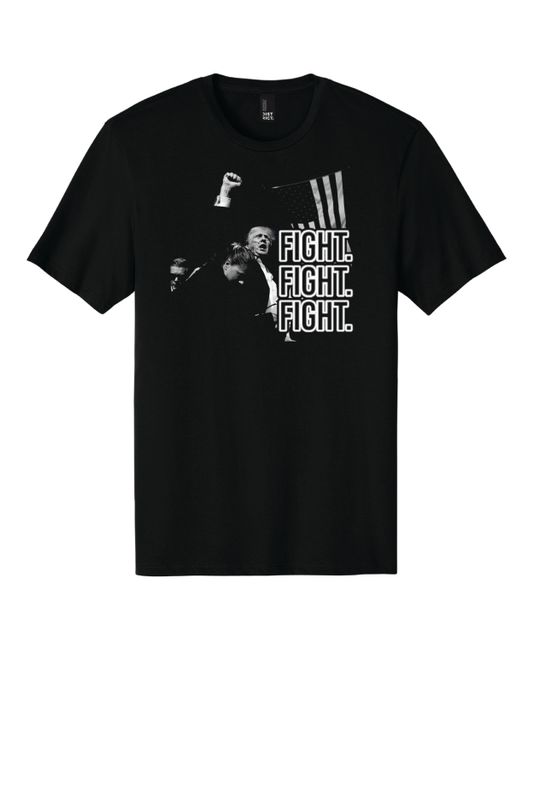 Donald  Trump FIGHT! TShirt | DT104 Black
