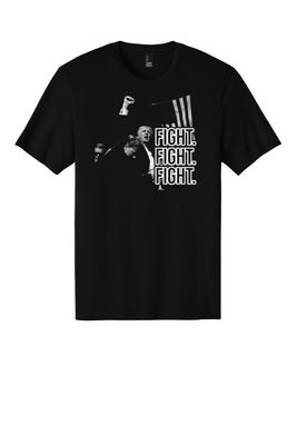 Donald  Trump FIGHT! TShirt | DT104 Black