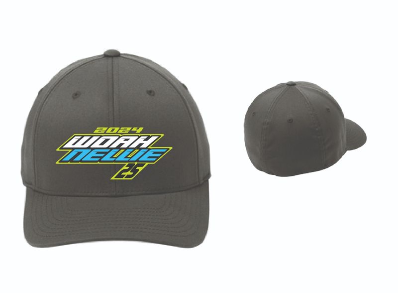 Woah Nellie 25 Race Fitted Hat | C865 Dark Grey