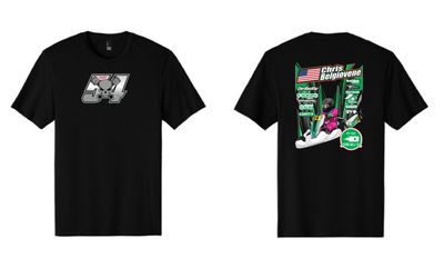 Chris Belgiovene Racing TShirt | DT104 Black
