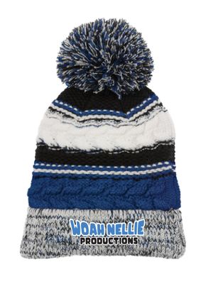 Woah Nellie Productions Anniversary Pom Beanie | STC21 True Royal/ Black/ White