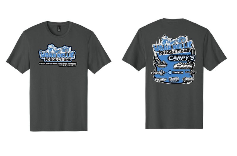 Woah Nellie Productions Anniversary TShirt | DT104 Charcoal