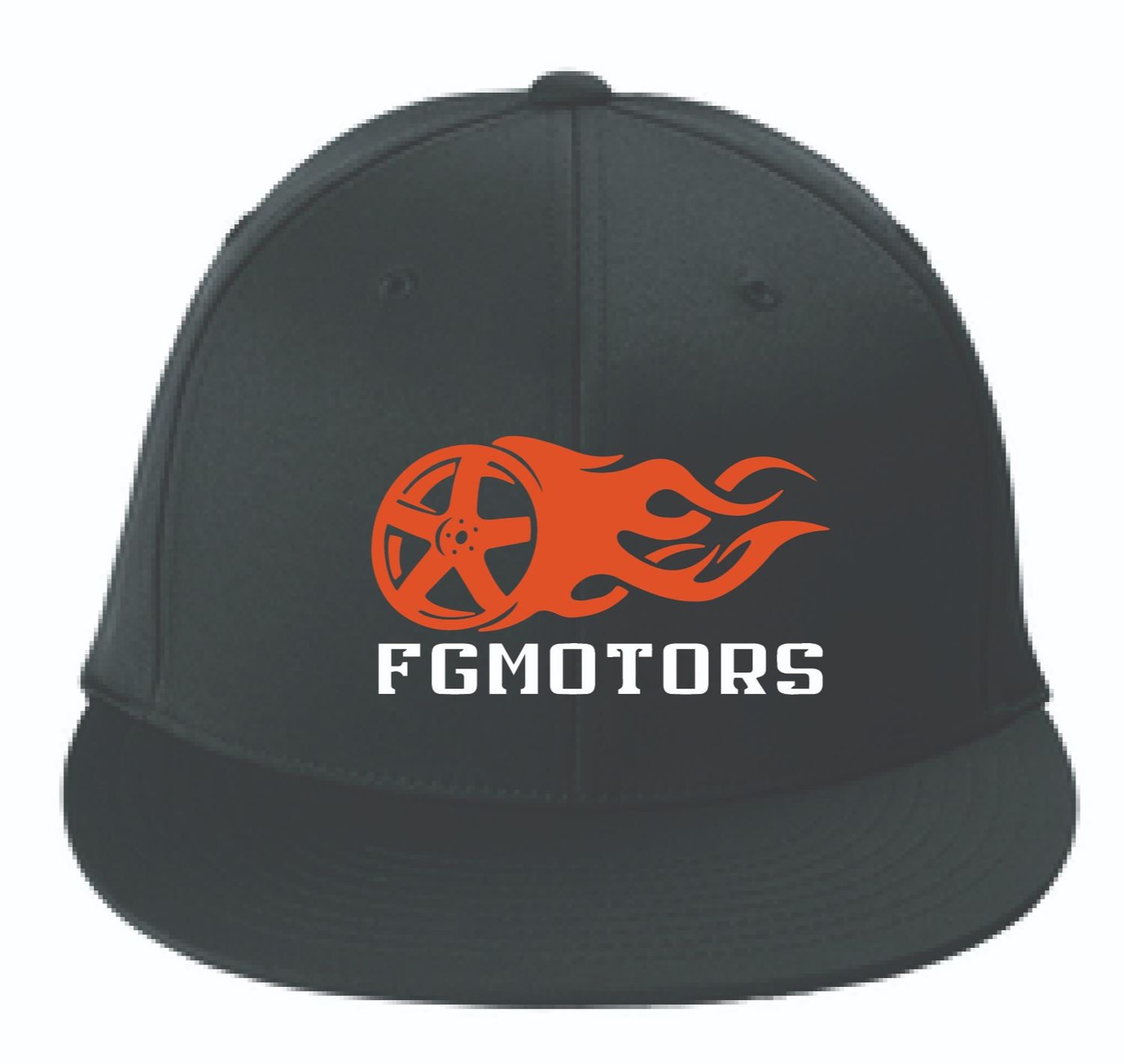 FGMotors FlexFit Flat Bill Hat | STC56 Black