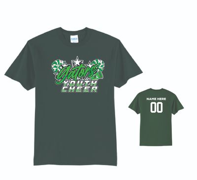 Allegany Limestone Youth Cheer Tshirt | PC55 Dark Green