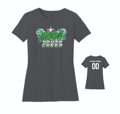 Allegany Limestone Youth Cheer Ladies Tshirt | DM108L Charcoal