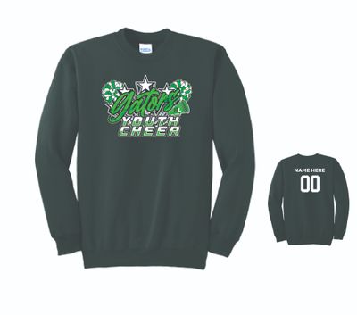 Allegany Limestone Youth Cheer Crewneck | PC90 Dark Green