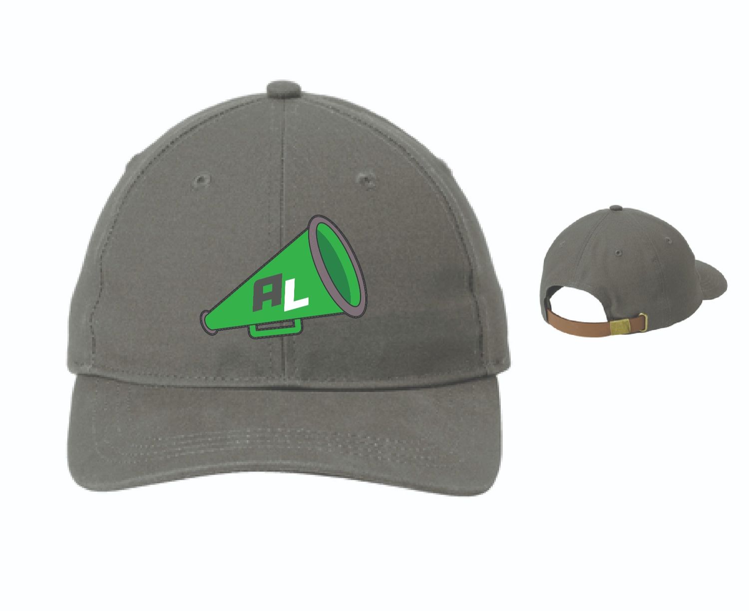 Allegany Limestone Youth Cheer Leather Strap Hat | C963 Deep Smoke