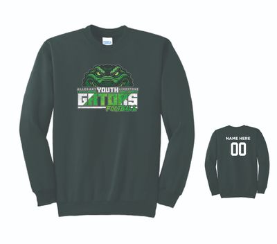Allegany Limestone Youth Football Crewneck | PC90 Dark Green