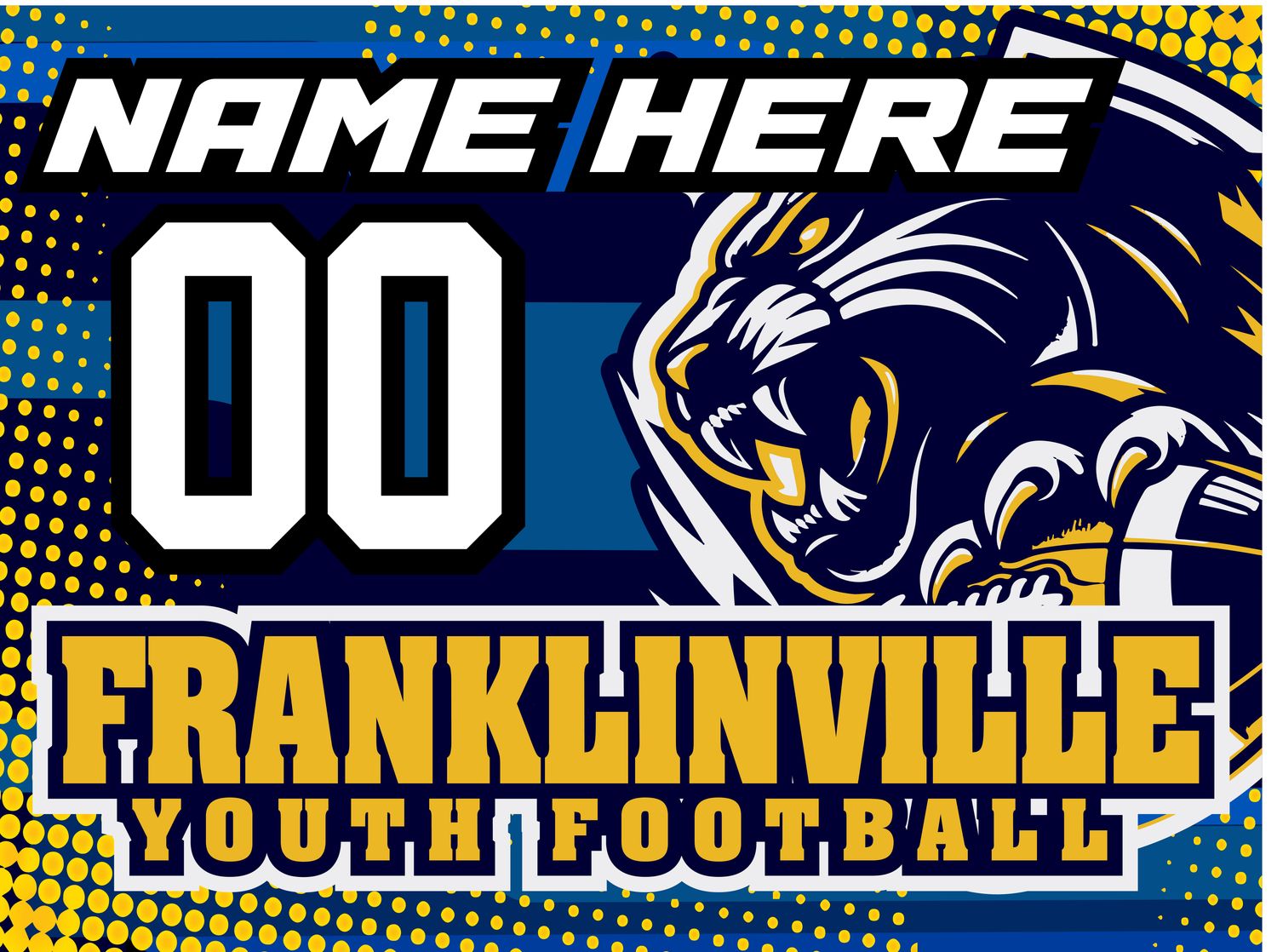 Franklinville Youth Football Yard Sign