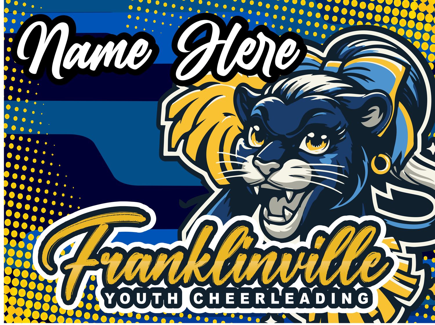 Franklinville Youth Cheer Yard Sign