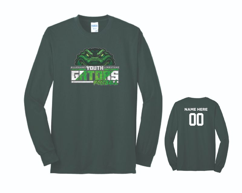 Allegany Limestone Youth Football Long Sleeve | PC55LS Dark Green