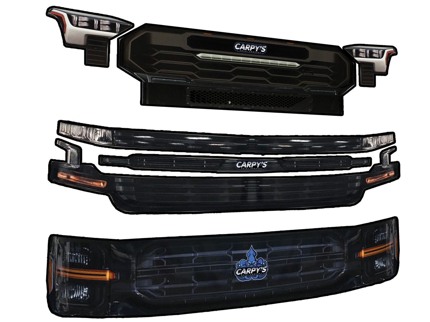 1RC Truck Alternative Headlights &amp; Grille Pack