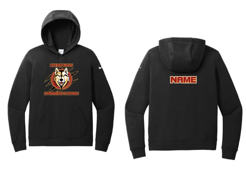 Olean Girls Swimming &amp; Diving Nike Hoodie | 	NKFD9889 Black