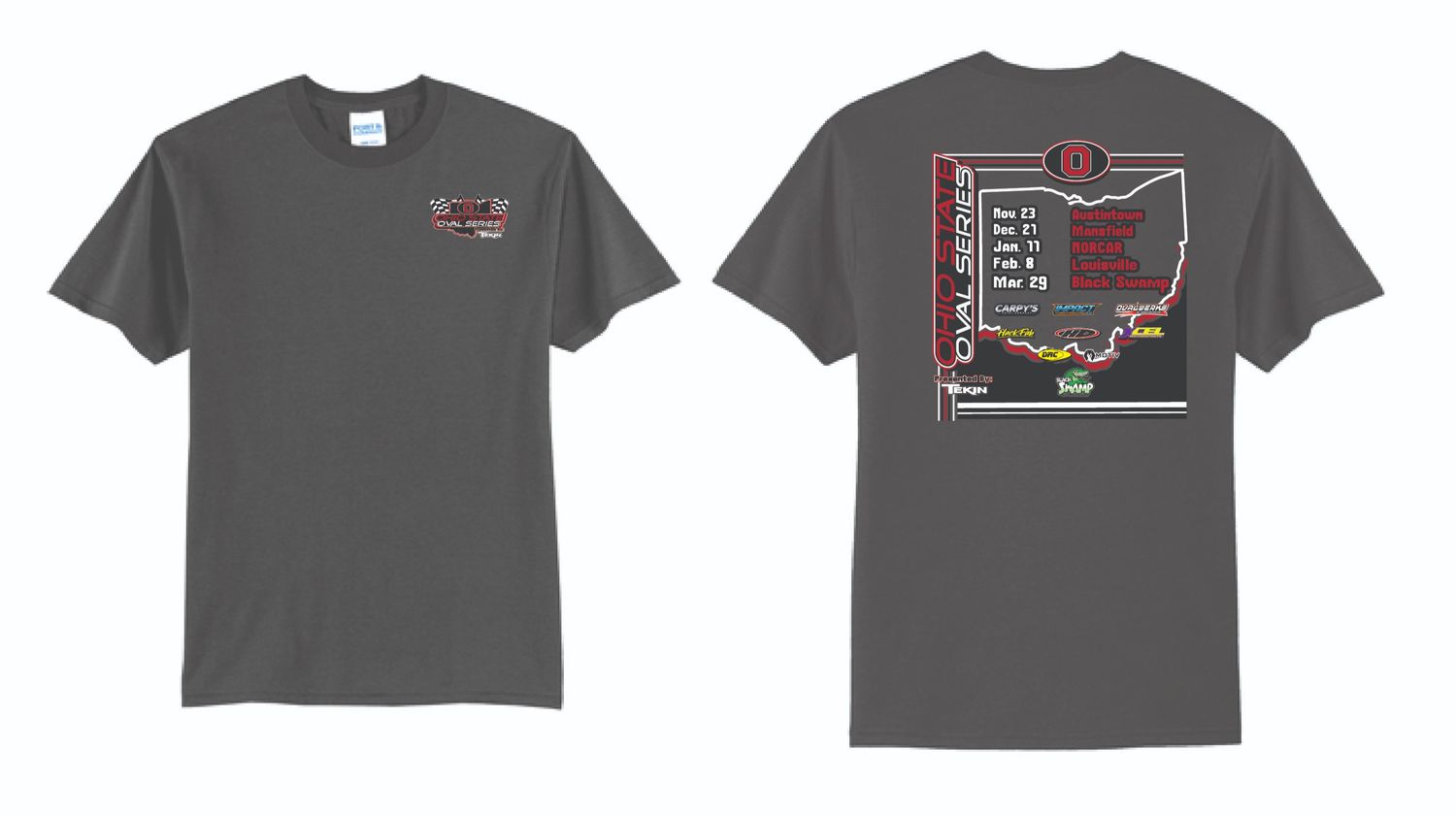 Ohio State Oval Series TShirt | PC55 Charcoal