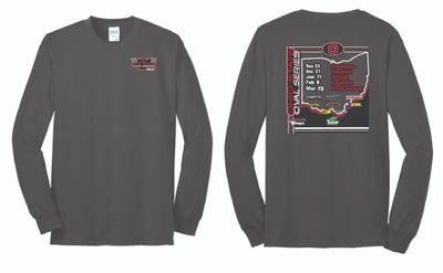 Ohio State Oval Series Long Sleeve | PC55LS Charcoal
