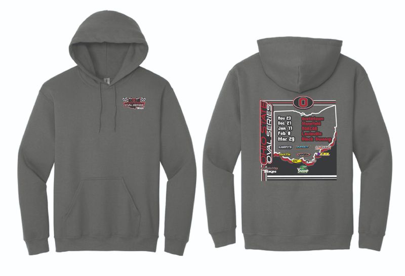 Ohio State Oval Series Hoodie | 18500 Charcoal