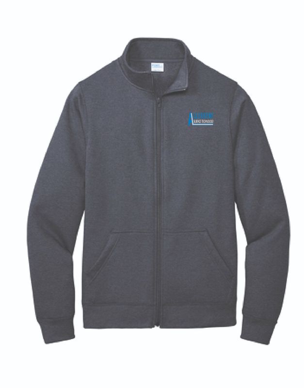 AST Full Zip Fleece | PC78FZ Heather Navy