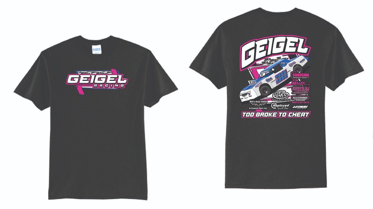 Geigel Racing TShirt | PC55 Black