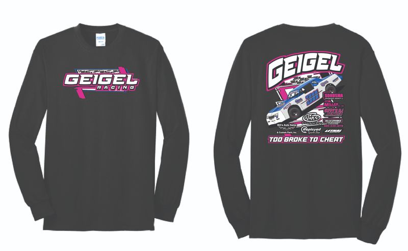 Geigel Racing Long Sleeve Shirt | PC55LS Black