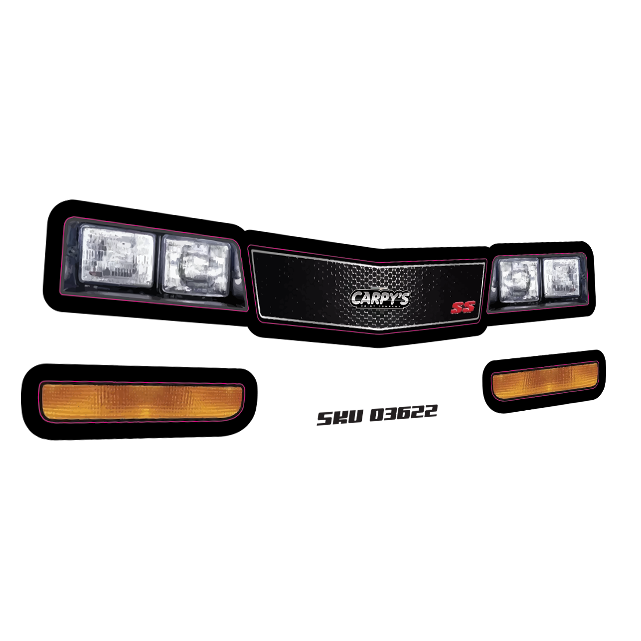 1RC Dirt Street Stock Headlights &amp; Grille