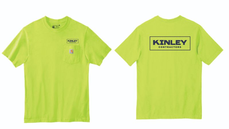 Kinley Carhartt Pocket Short Sleeve Safety Tshirt | CTK87