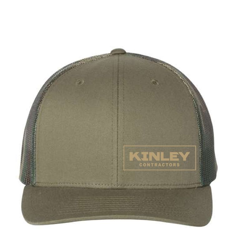 Kinley Richardson Printed Mesh Trucker Cap | 112PM Loden/ Green Camo