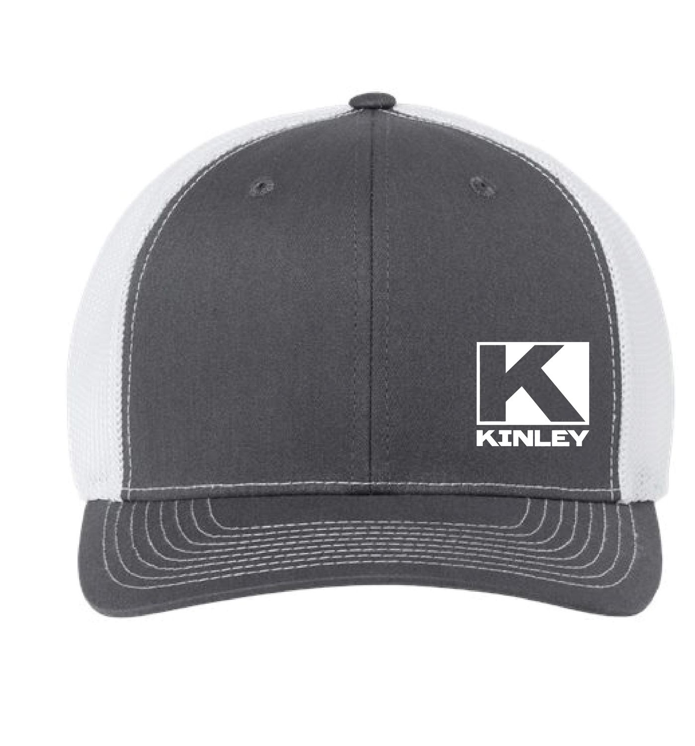 Kinley Richardson 112+ R-Flex Adjustable Trucker Cap | 112PL Charcoal/ White