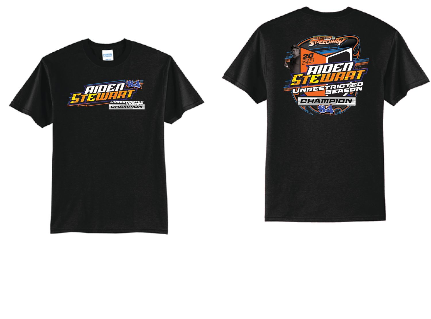 Aiden Stewart 2024 Champion TShirt | PC55 Black