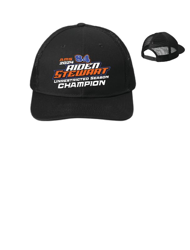Aiden Stewart 2024 Champion Trucker Hat | C112 Black
