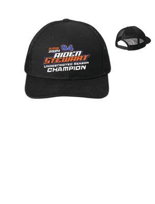 Aiden Stewart 2024 Champion Trucker Hat | C112 Black