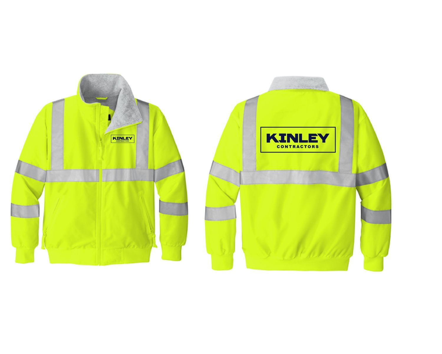 Kinley Challenger Jacket with Reflective | SRJ754 Safety Yellow/Reflective