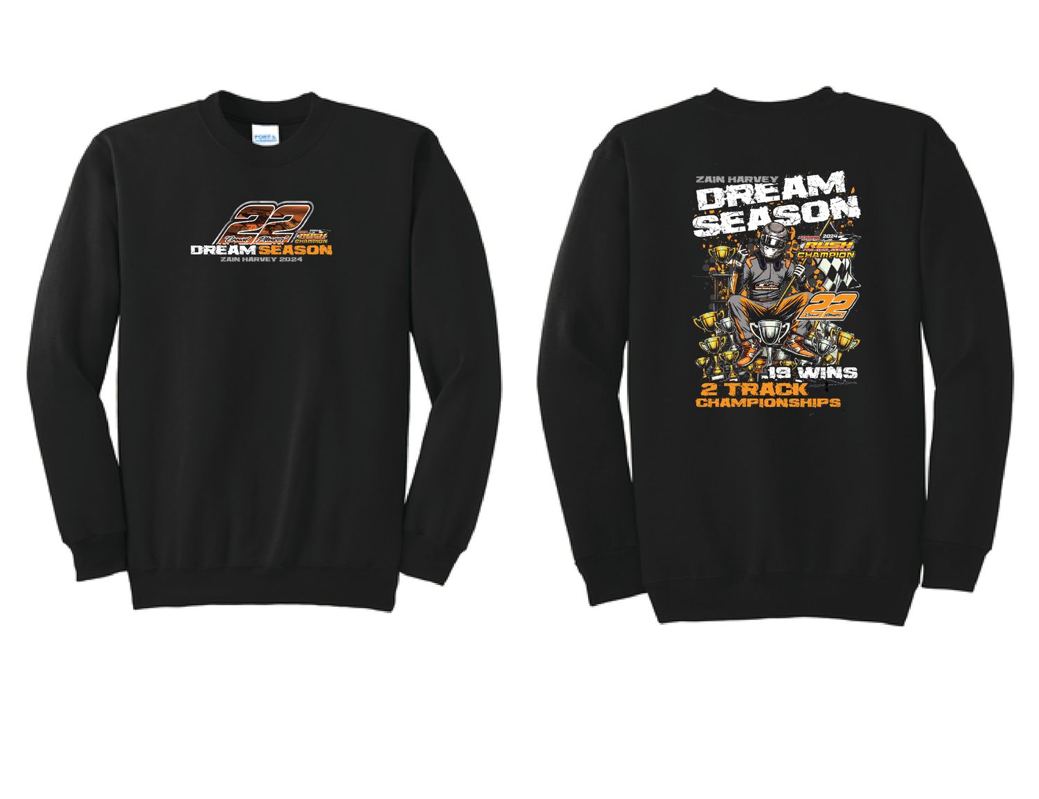 Zain Harvey 2024 Championship Crewneck | PC90 Black