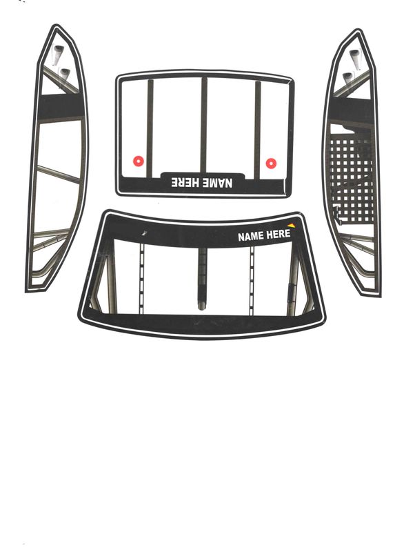 Losi 1/12 Custom Windows (Fits Camaro) CLEAR | Custom Window Decals