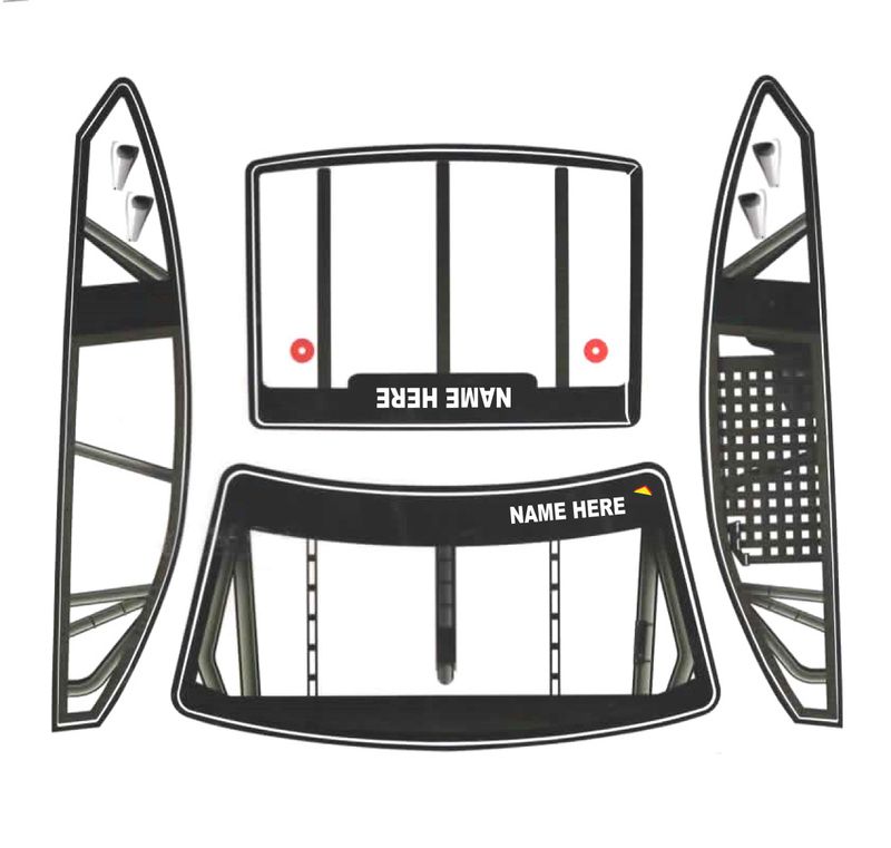 Losi 1/12 Custom Windows (Fits Camry) CLEAR | Custom Window Decals