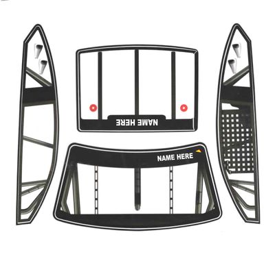 Losi 1/12 Custom Windows (Fits Camry) CLEAR | Custom Window Decals