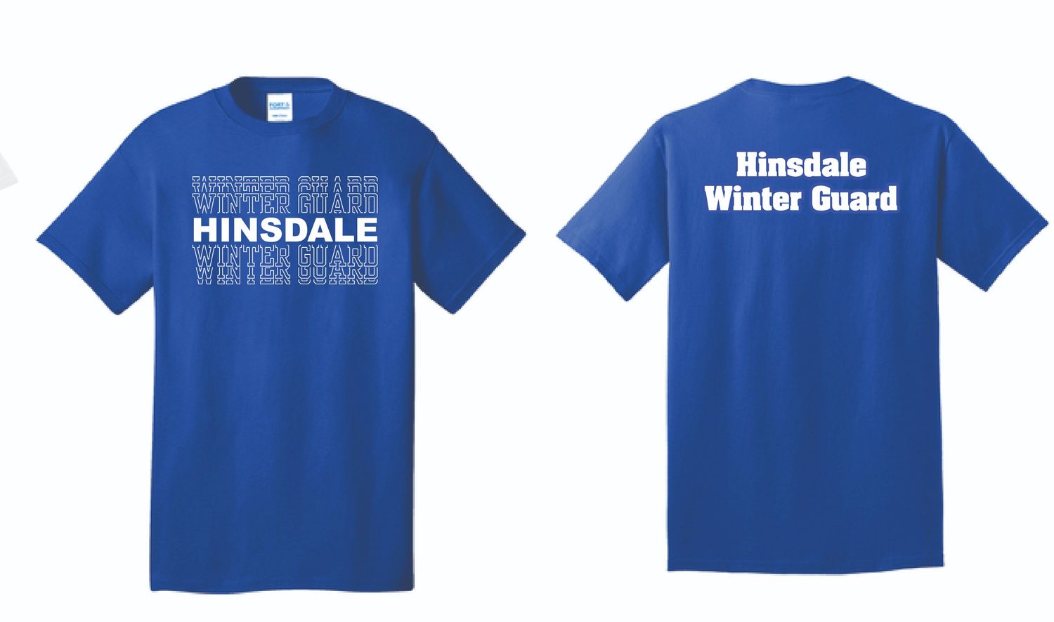 Hinsdale Winter Guard Tshirt | PC55 Royal