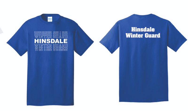Hinsdale Winter Guard Tshirt | PC55 Royal