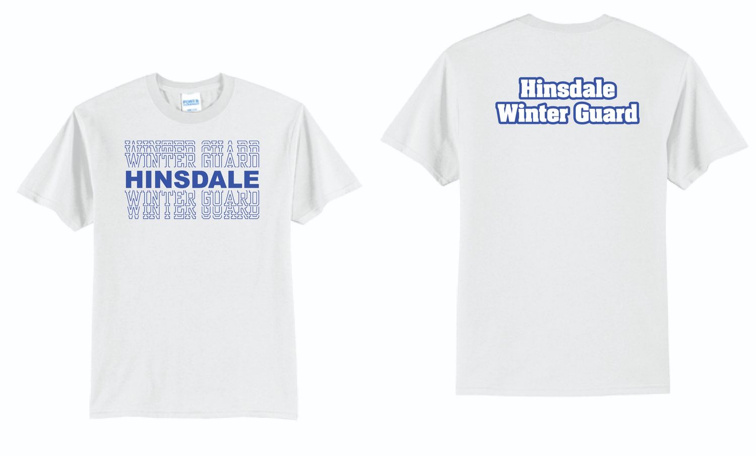 Hinsdale Winter Guard Tshirt | PC55 White