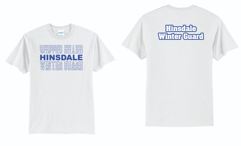 Hinsdale Winter Guard Tshirt | PC55 White