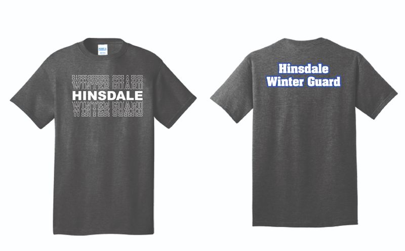 Hinsdale Winter Guard Tshirt | PC55 Dark Heather Grey