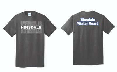 Hinsdale Winter Guard Tshirt | PC55 Dark Heather Grey
