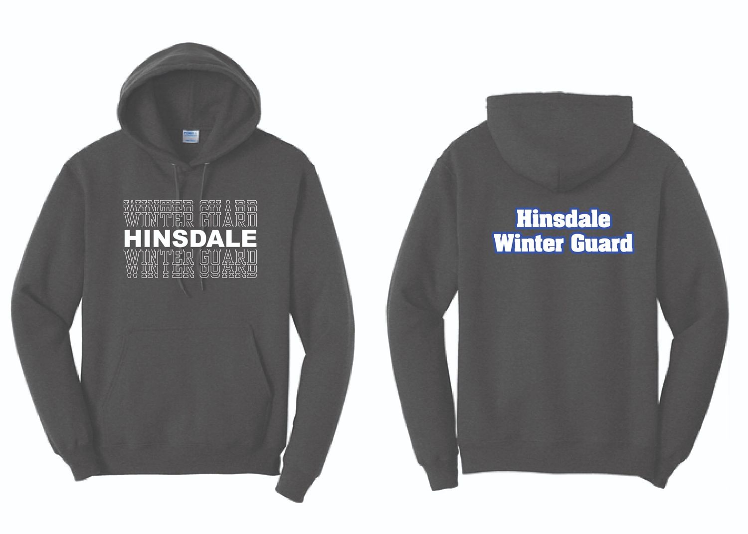 Hinsdale Winter Guard Hoodie | PC78H Dark Heather Grey