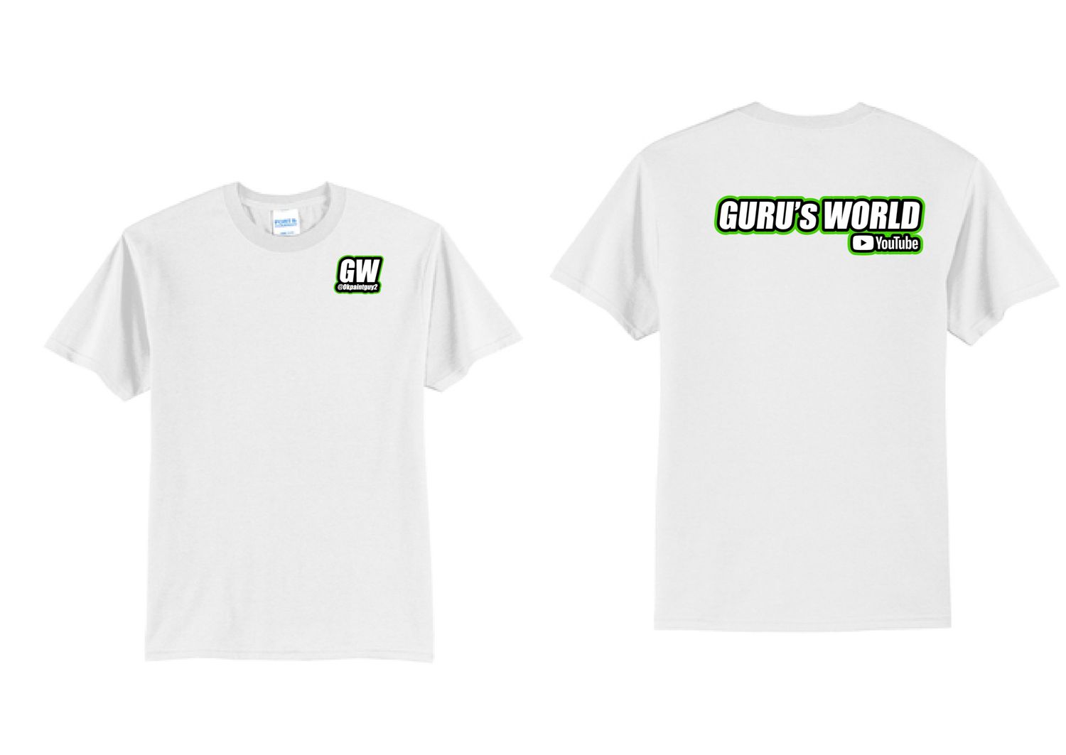 Gurus World Logo TShirt | PC55 White