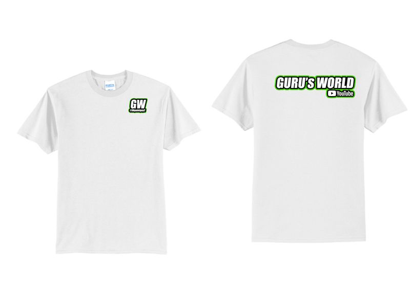 Gurus World Logo TShirt | PC55 White
