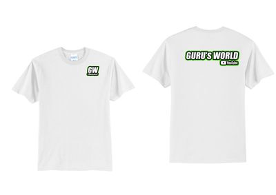 Gurus World Logo TShirt | PC55 White