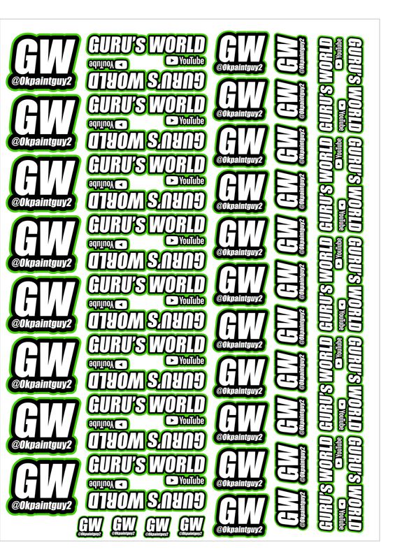 Gurus World Green Sticker Pack