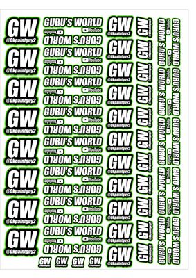 Gurus World Green Sticker Pack